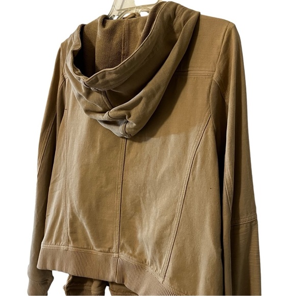 Free People Carmen Moto Jacket Beige Size Medium - Picture 9 of 14